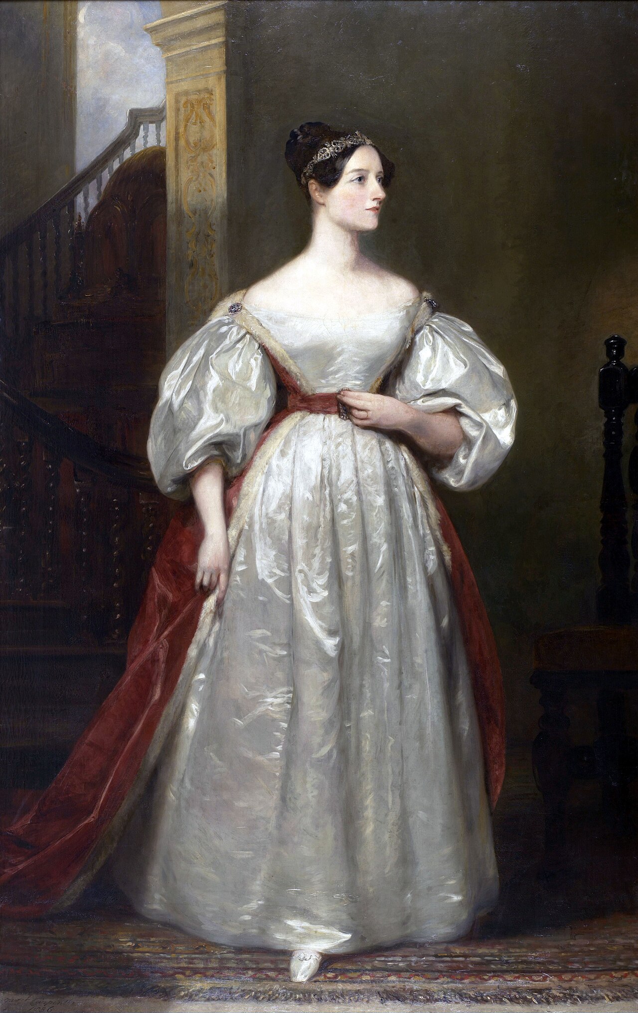 Porträt der Mathematikerin Ada Lovelace, gemalt 1836 von Margaret Sarah Carpenter.