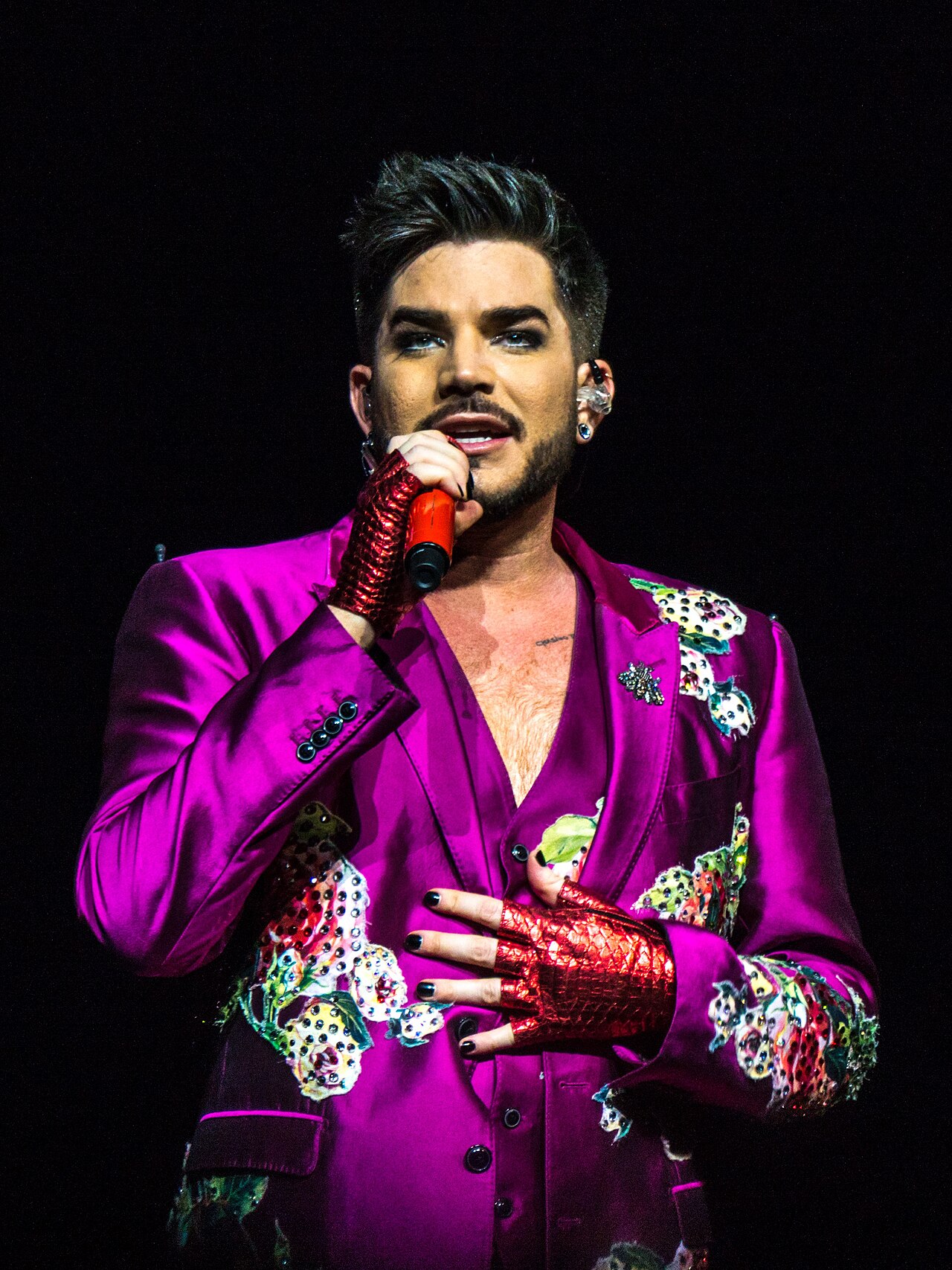 Adam Lambert bei einem Queen-Konzert in der Londoner O2 Arena