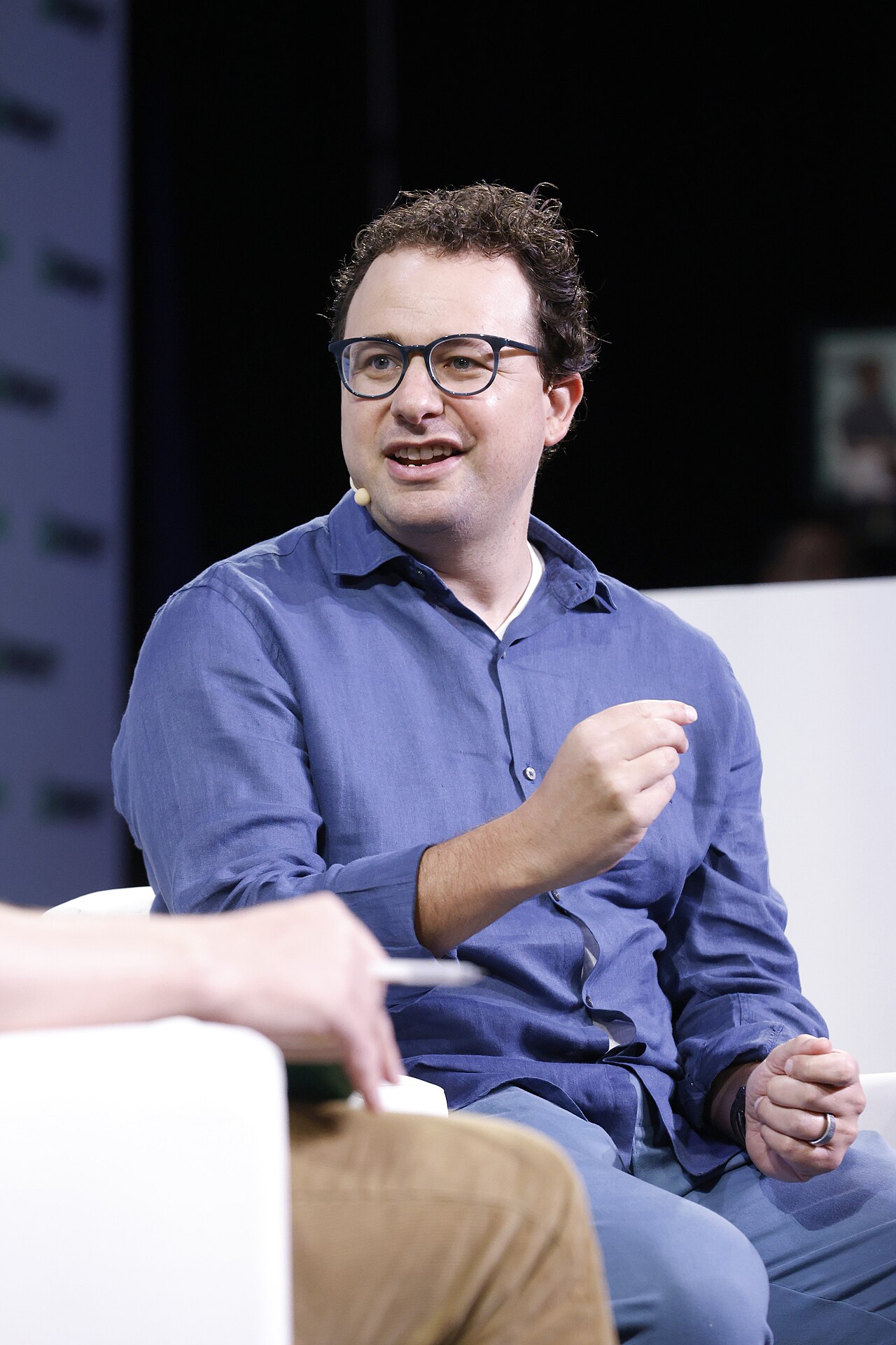 Anthropic-Mitgründer und Vorstandschef Dario Amodei bei TechCrunch Disrupt 2023 in San Francisco.