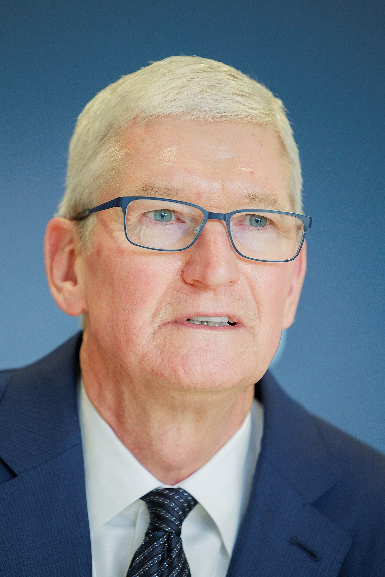 Apple-Chef Tim Cook bei einem Besuch der Europäischen Kommission in Brüssel