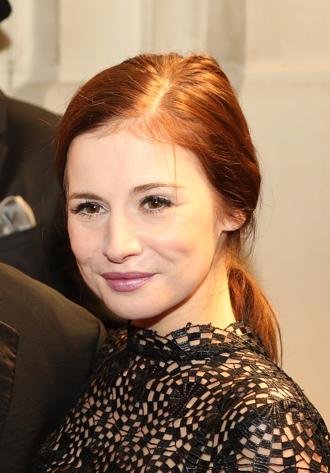 Porträt von Josefine Preuß, Schreibers „Türkisch für Anfänger"-Partnerin Lena, beim Hessischen Filmpreis 2017