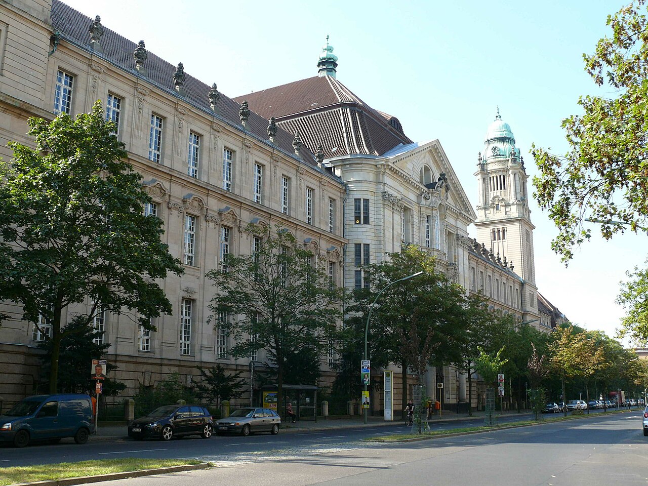 Das Kriminalgericht in der Turmstraße in Berlin-Moabit, Sitz des Amtsgerichts Tiergarten.