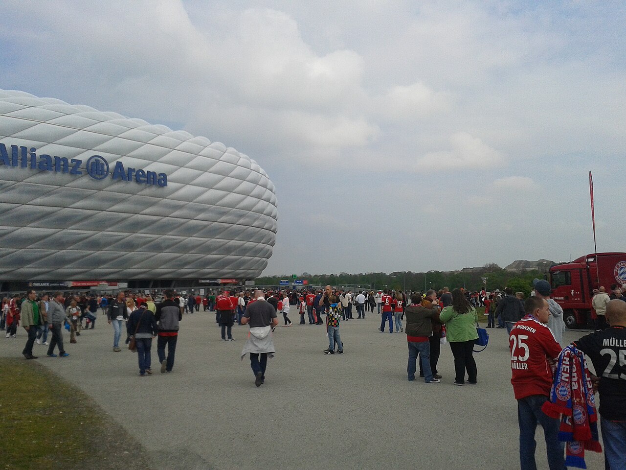 Außenansicht der Allianz Arena in München