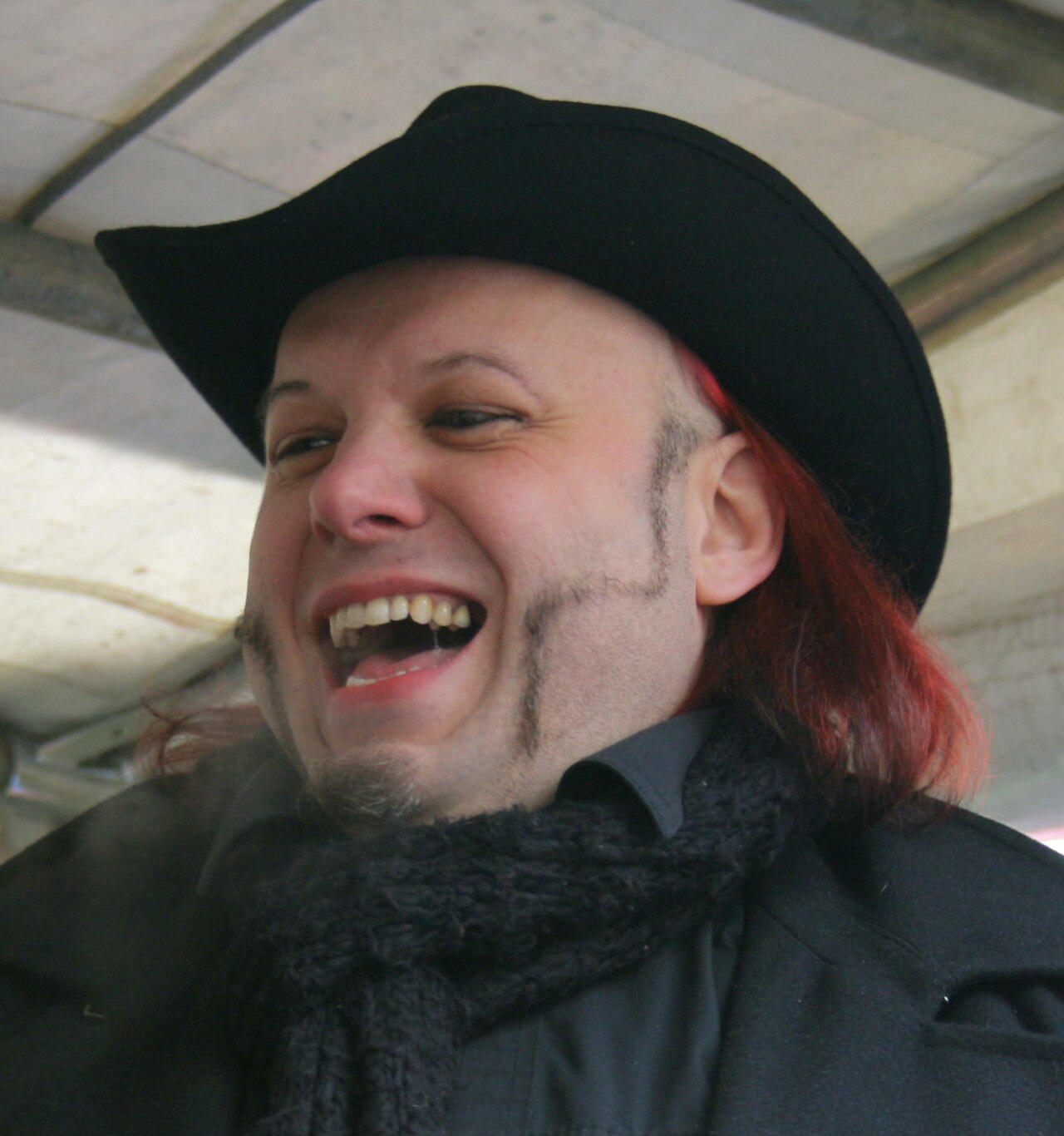 Bruno Kramm auf einer Anti-ACTA-Demonstration in München, Februar 2012