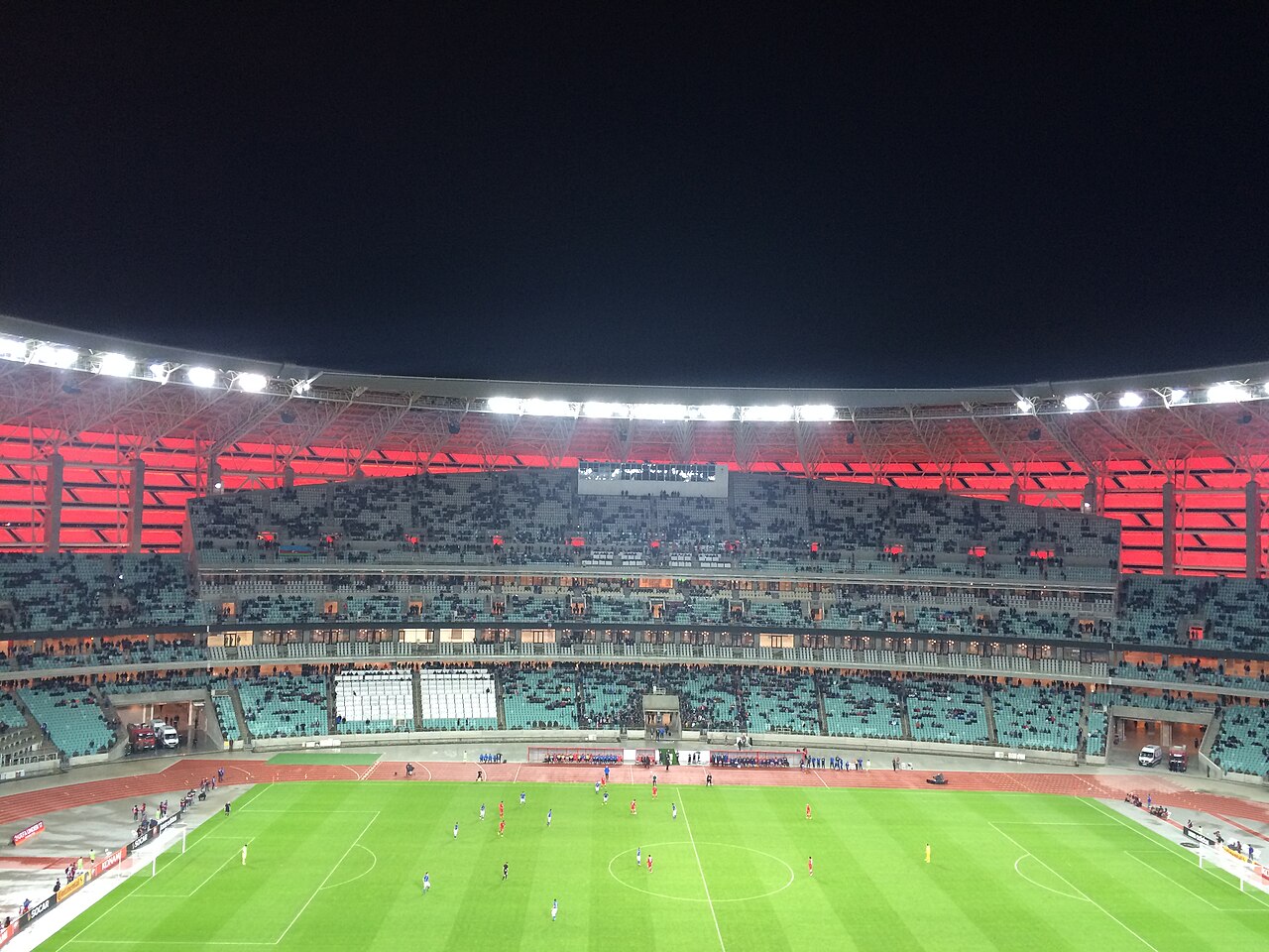 Olympiastadion Baku - Spielstätte des Champions-League-Spiels zwischen Sabah FK und Borussia Dortmund am 20. Oktober 2026
