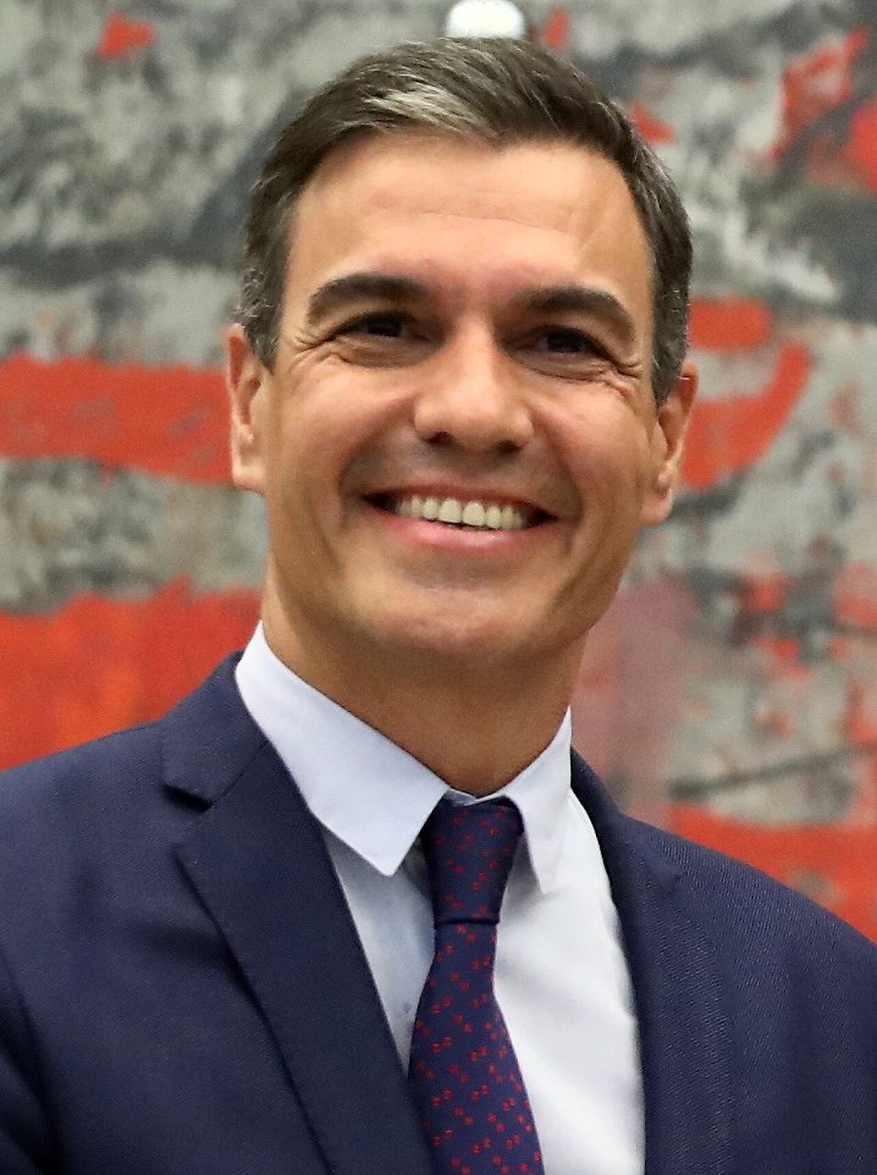 Der spanische Ministerpräsident Pedro Sánchez am Rednerpult