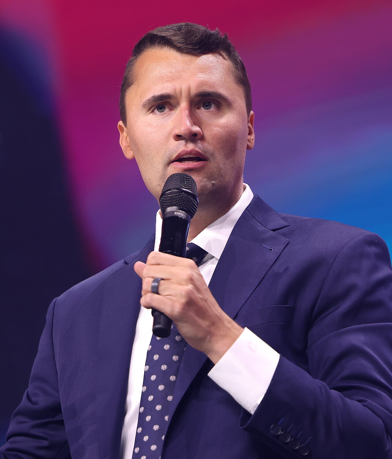 Charlie Kirk beim Student Action Summit 2025 in Tampa, Florida.