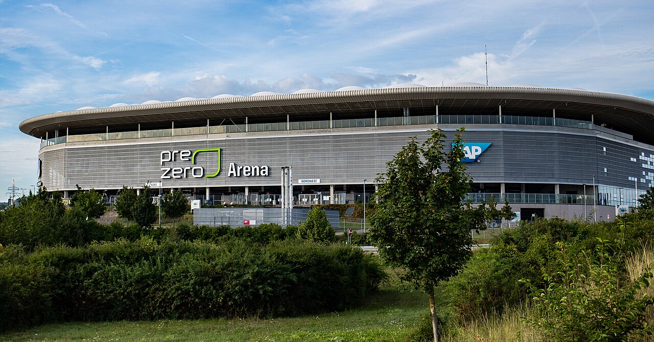 PreZero Arena in Sinsheim, Heimspielstätte der TSG Hoffenheim