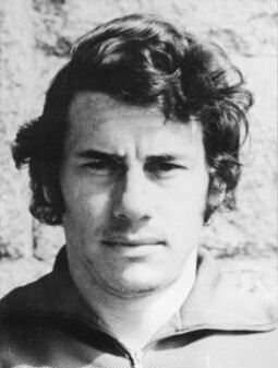 Eberhard Vogel im Trikot der DDR-Auswahl bei der Fußball-Weltmeisterschaft 1974.