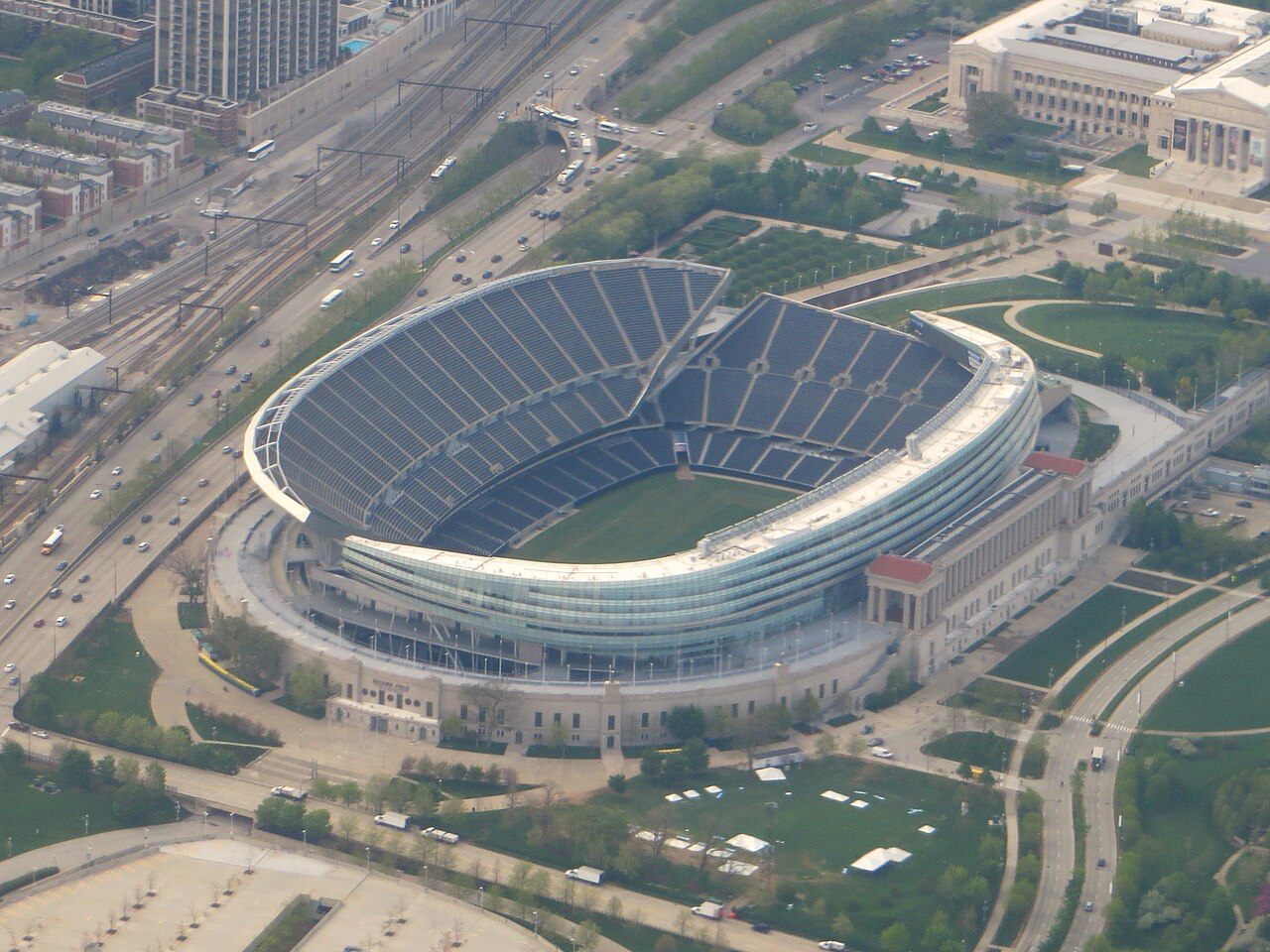 Soldier Field in Chicago, Schauplatz der WM-Generalprobe der DFB-Elf am Samstag gegen die USA