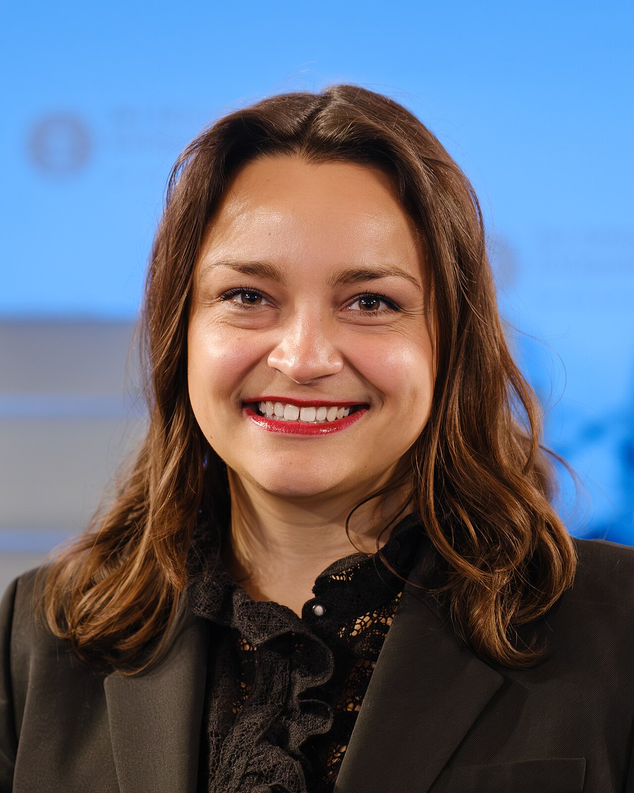 Catarina dos Santos-Wintz bei der Karlspreisverleihung 2026 in Aachen