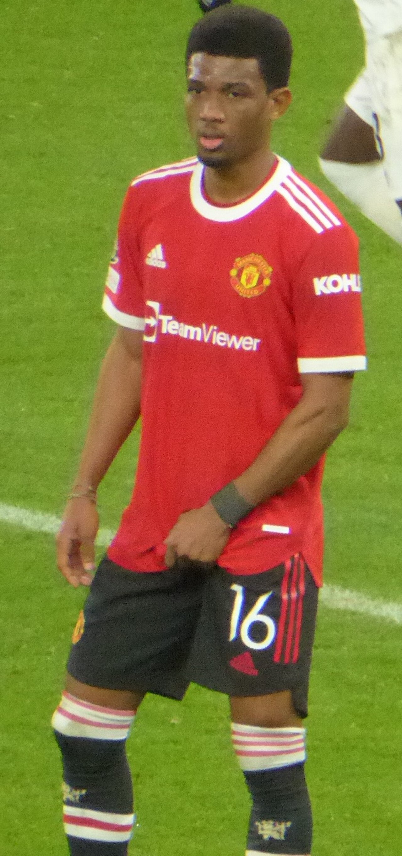 Amad Diallo im Trikot von Manchester United bei einem Champions-League-Spiel