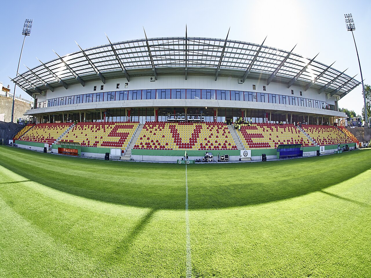 URSAPHARM-Arena an der Kaiserlinde in Elversberg, Heimspielstätte der SV Elversberg