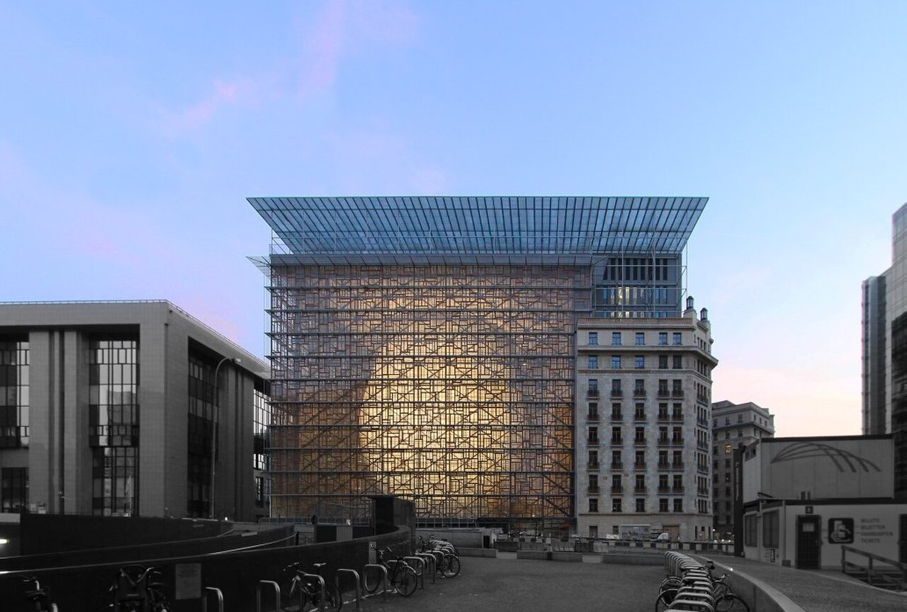 Das Europa-Gebäude in Brüssel, Sitz des Europäischen Rates.