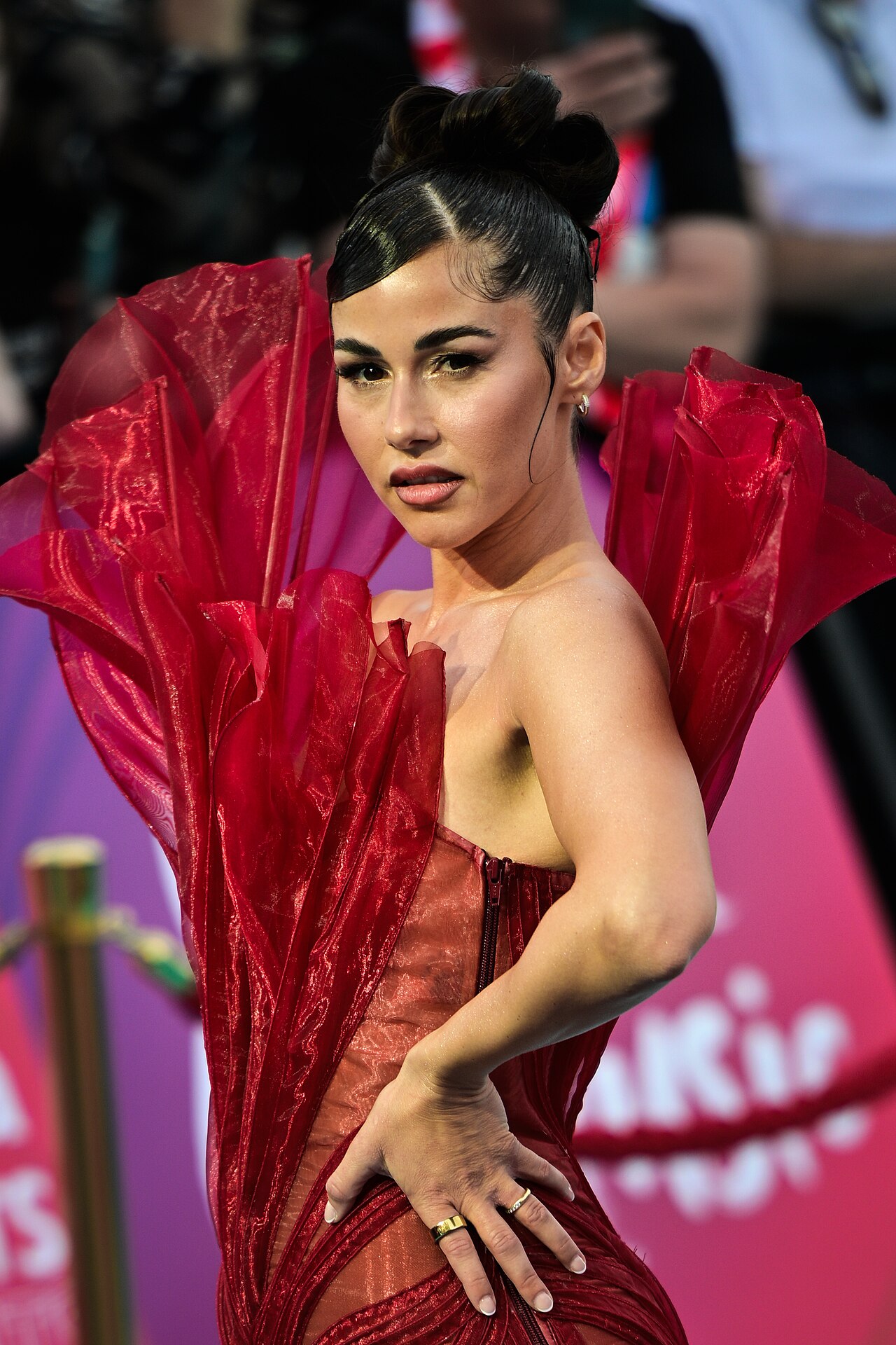 Sarah Engels bei einem ESC-Termin in Wien am 10. Mai 2026.