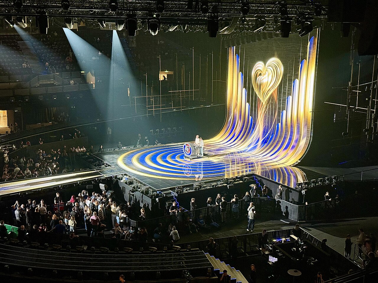 Die Bühne des Eurovision Song Contest 2026 in der Wiener Stadthalle