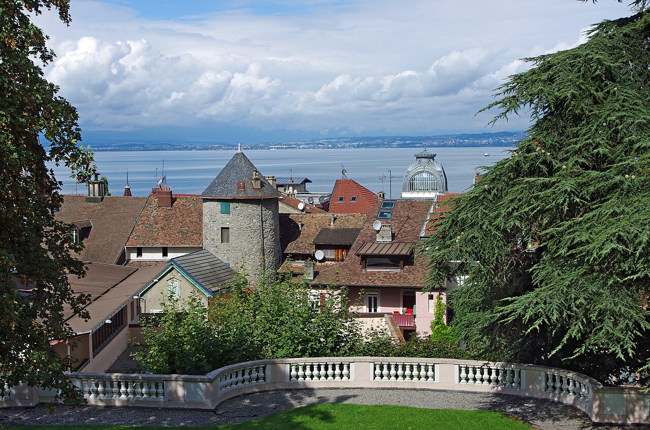 Évian-les-Bains am Südufer des Genfer Sees - Schauplatz des G7-Gipfels vom 15. bis 17. Juni 2026.