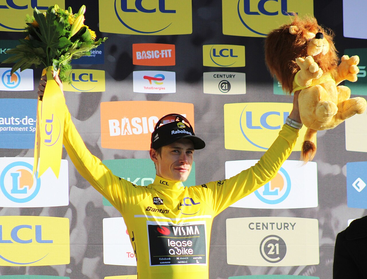 Jonas Vingegaard auf der Schlussetappe von Paris-Nizza 2026 im Trikot von Team Visma-Lease a Bike