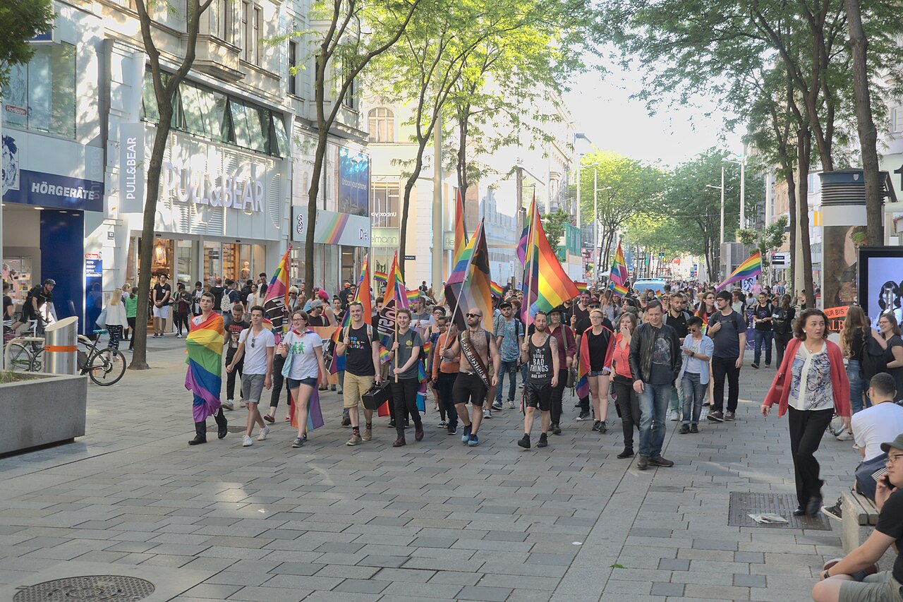 Demonstration zum Internationalen Tag gegen Homo-, Bi-, Trans- und Interphobie in Wien