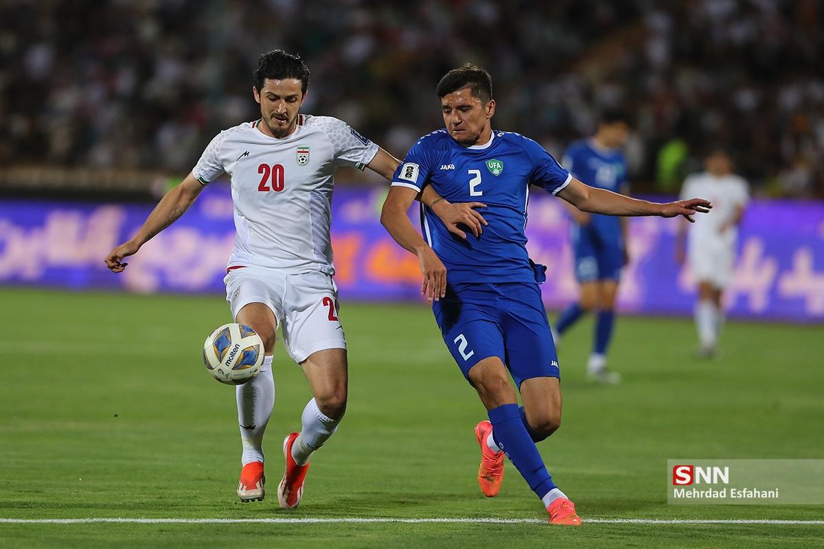 Iran gegen Usbekistan im Azadi-Stadion in Teheran am 11. Juni 2024, WM-Qualifikation für die WM 2026