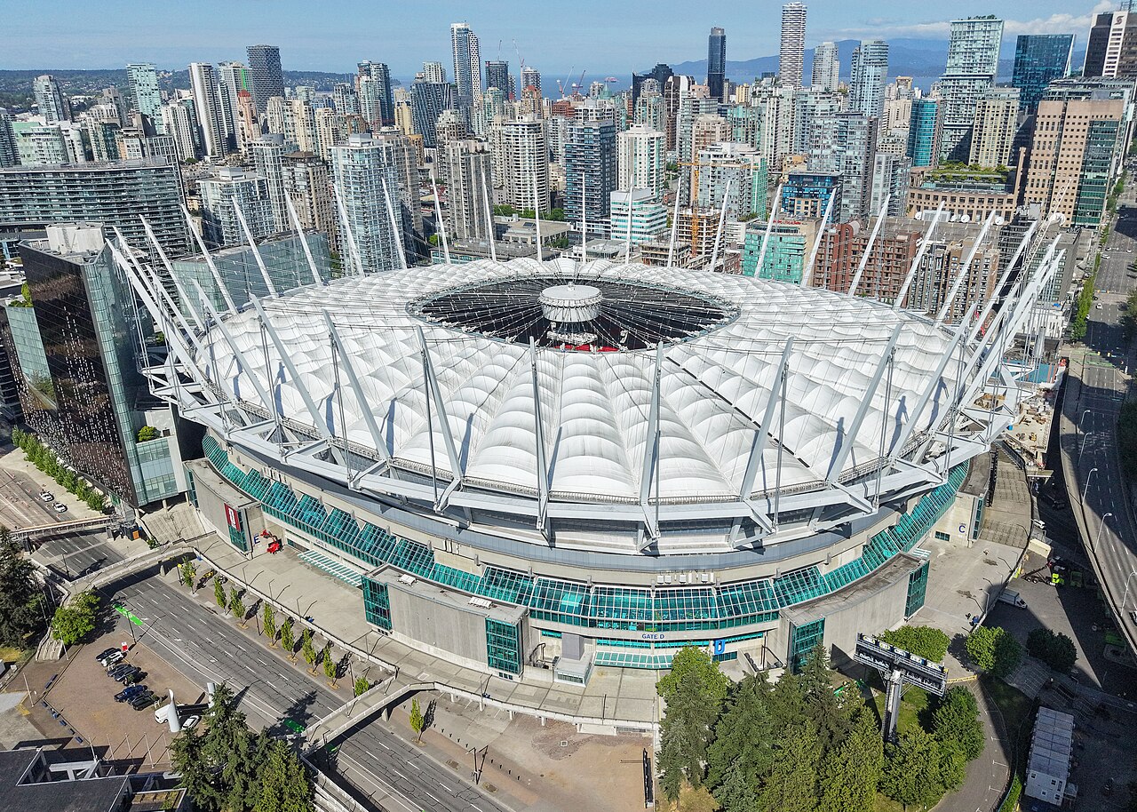 Das BC Place Stadium in Vancouver, Spielort der Partie Kanada gegen Katar.