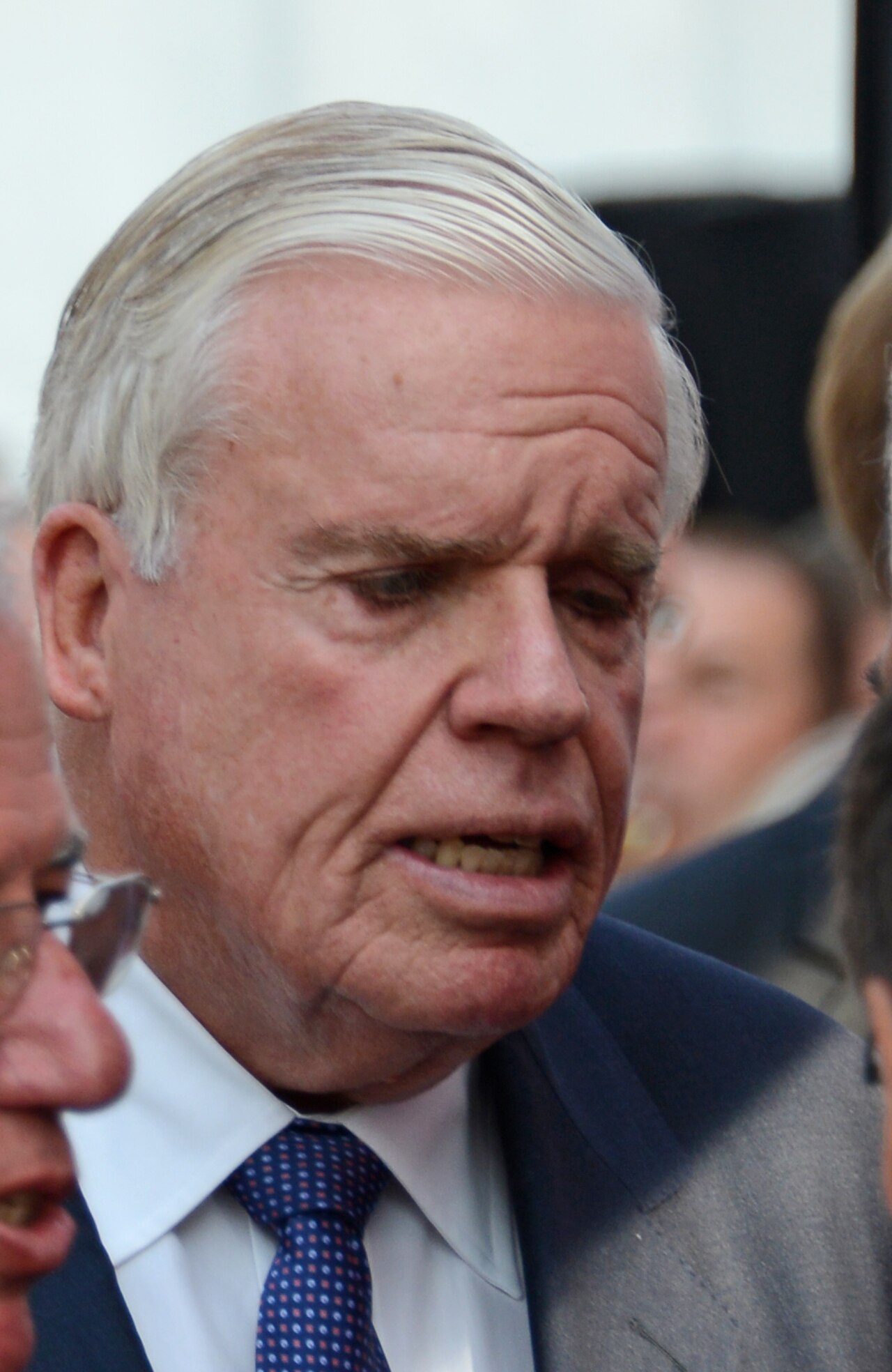 Klaus-Michael Kühne bei einer Schiffstaufe in Hamburg, 2012