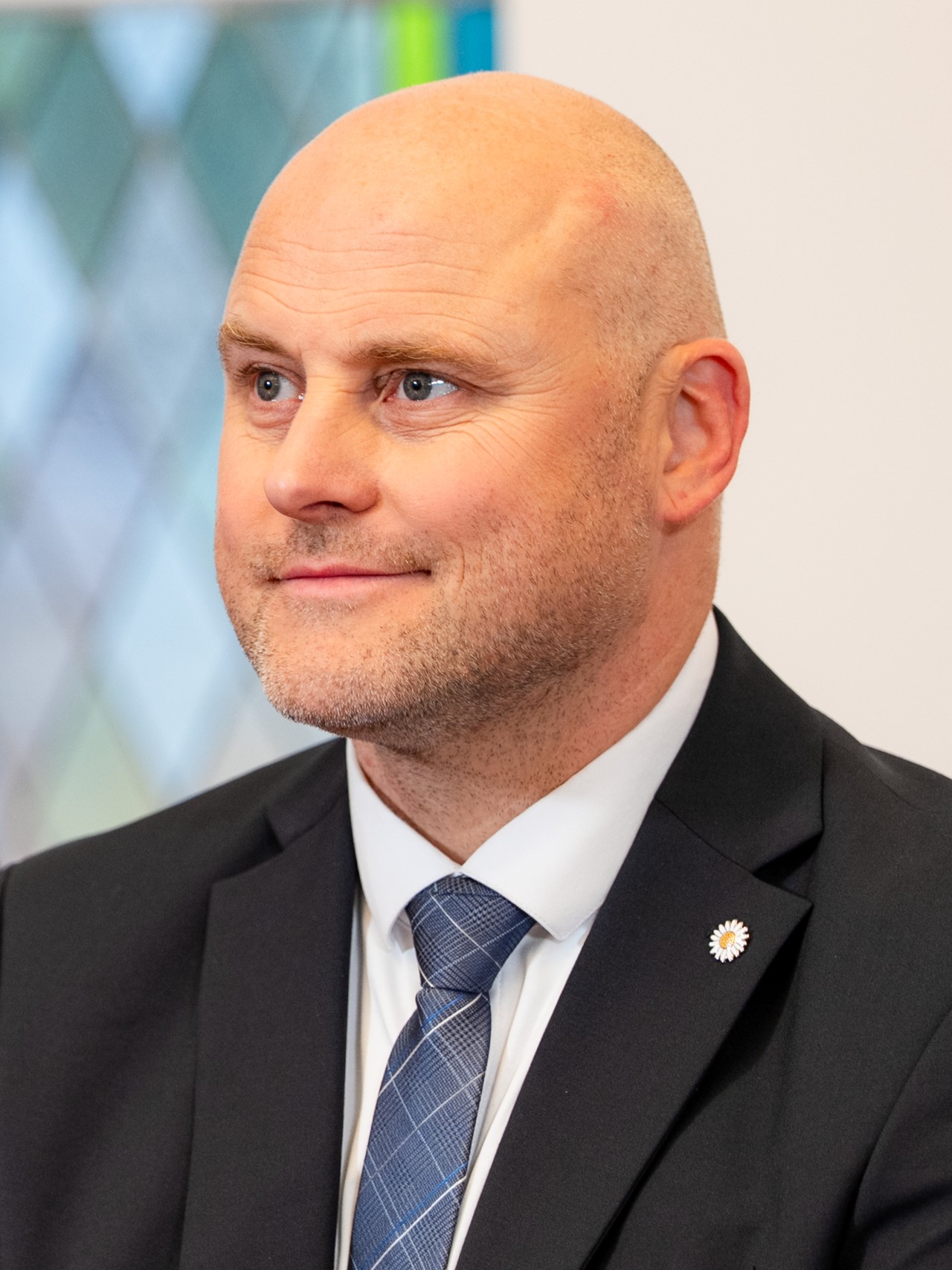 Lettlands Ministerpräsident Andris Kulbergs, Vorsitzender der Vereinigten Liste, aufgenommen im Mai 2026 bei der Unterzeichnung der Regierungserklärung in der Saeima.