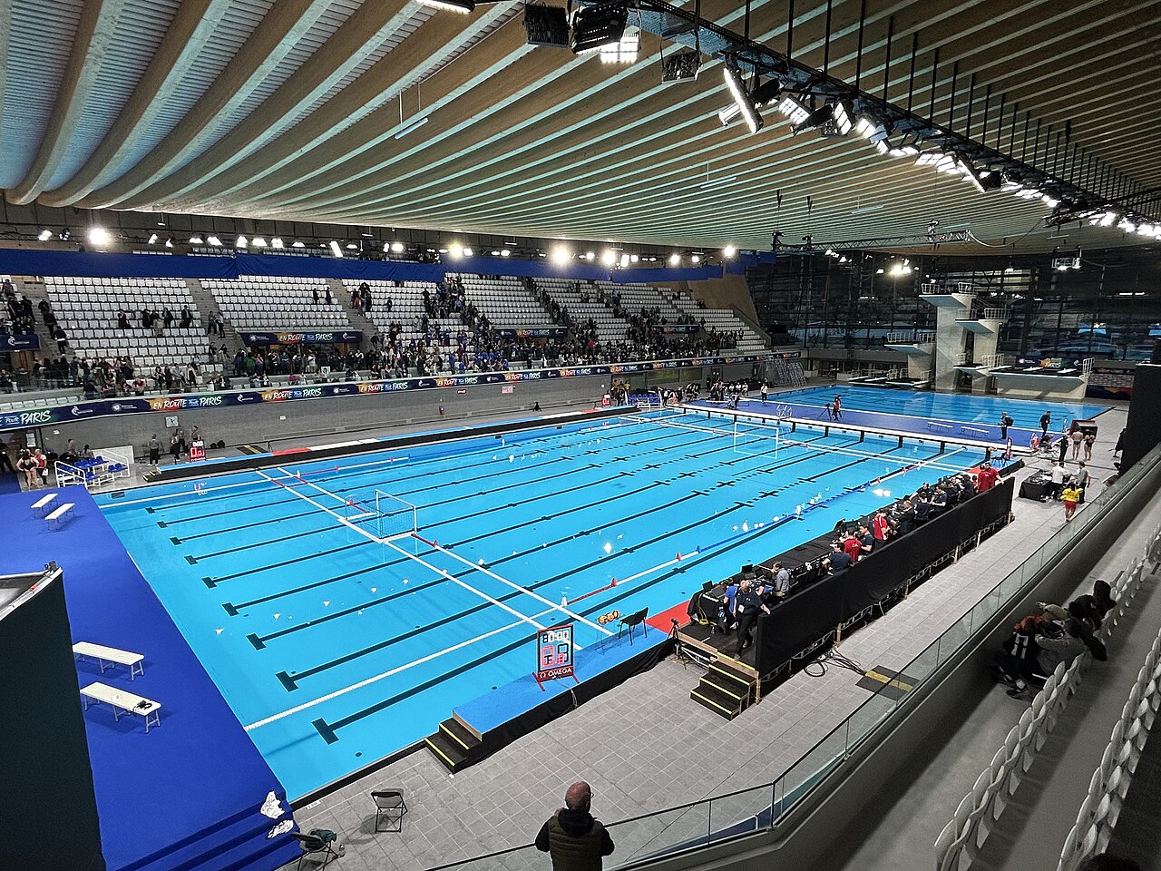 Centre Aquatique Olympique in Saint-Denis, Austragungsort der Schwimm-EM 2026 in Paris