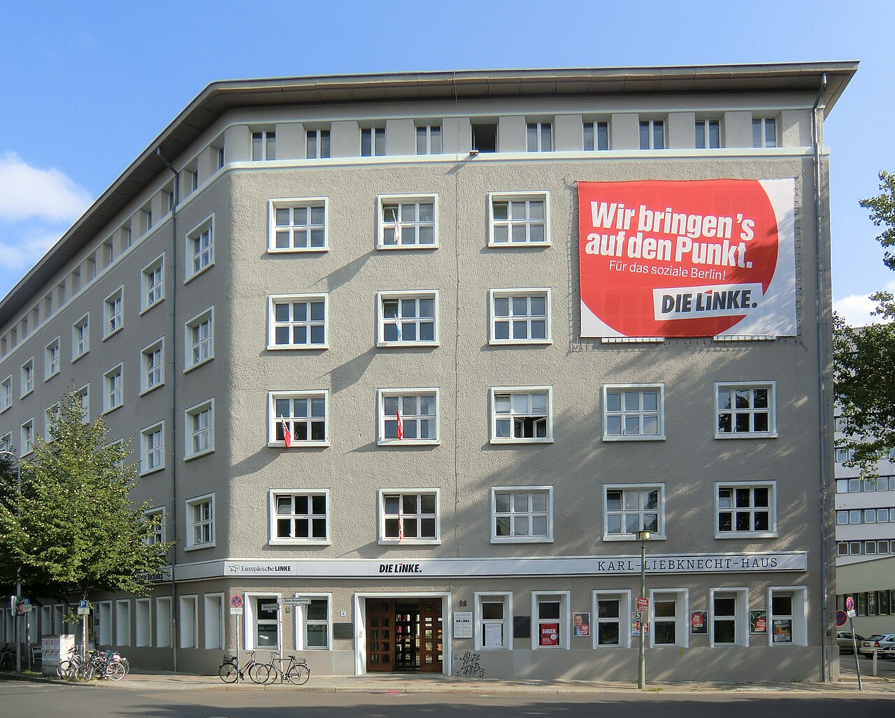 Karl-Liebknecht-Haus in Berlin-Mitte, Bundesparteizentrale der Partei Die Linke