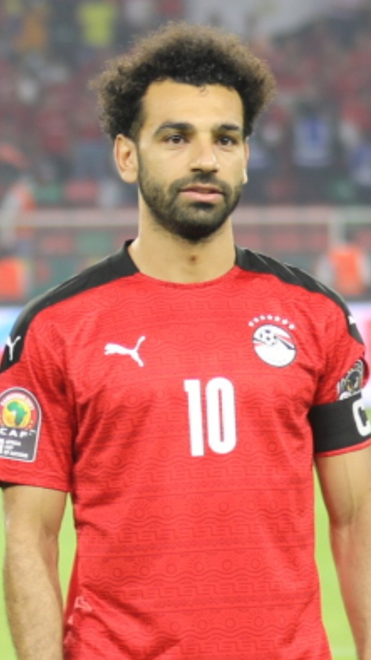 Porträt von Mohamed Salah beim Finale des Afrika-Cups 2021