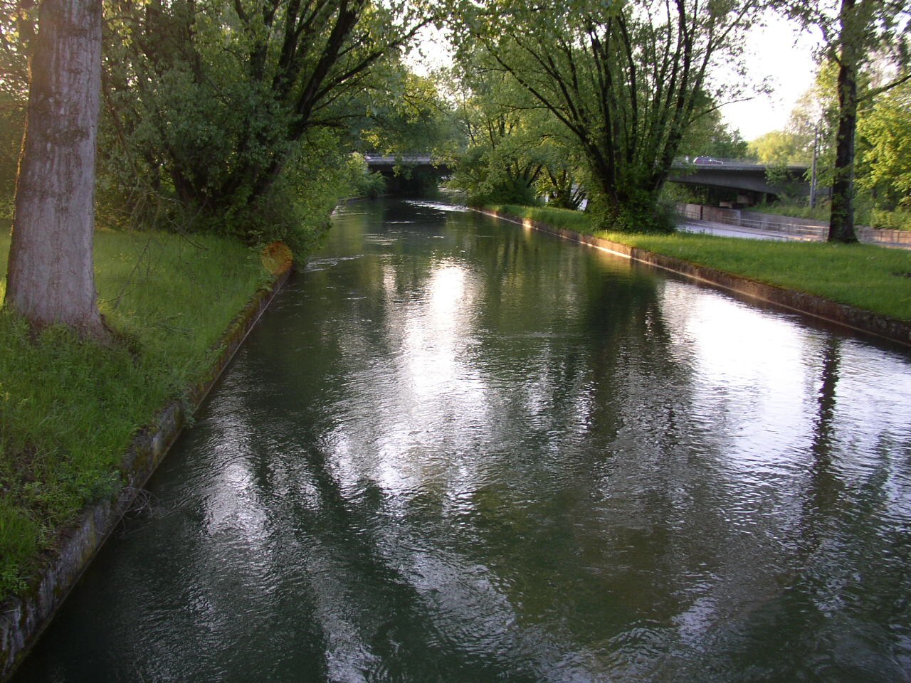 Proviantbach an der MAN-Brücke in Augsburg