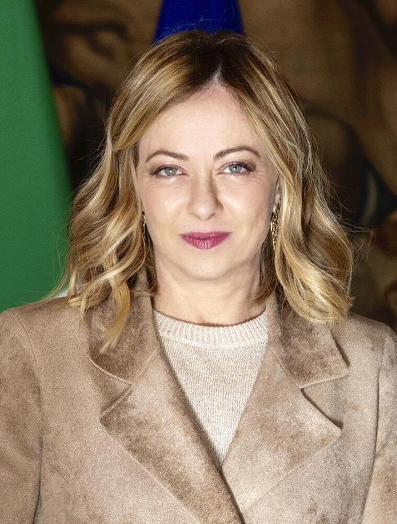 Offizielles Porträt von Giorgia Meloni als italienische Ministerpräsidentin