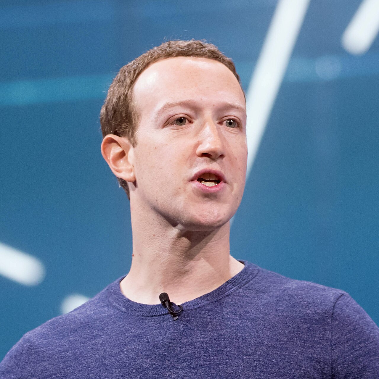 Mark Zuckerberg auf der Bühne bei einer Meta-Keynote