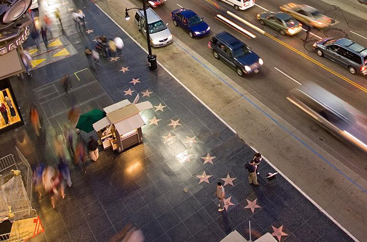 Hollywood Walk of Fame am Hollywood Boulevard, Symbolbild für die US-Filmindustrie