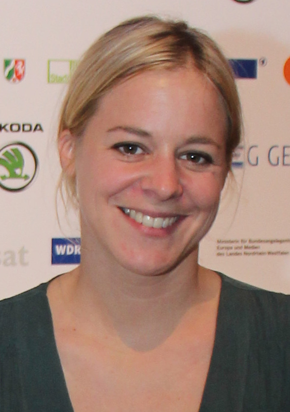 Bernadette Heerwagen, die in München Mord Kommissarin Angelika Flierl spielt, bei der Grimme-Preisverleihung 2011