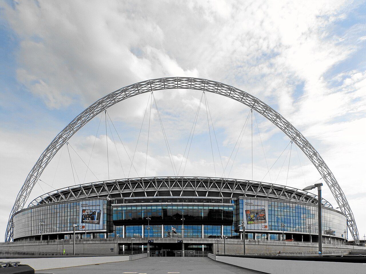 Wembley-Stadion in London, Austragungsort des NFL-Spiels Texans gegen Jaguars
