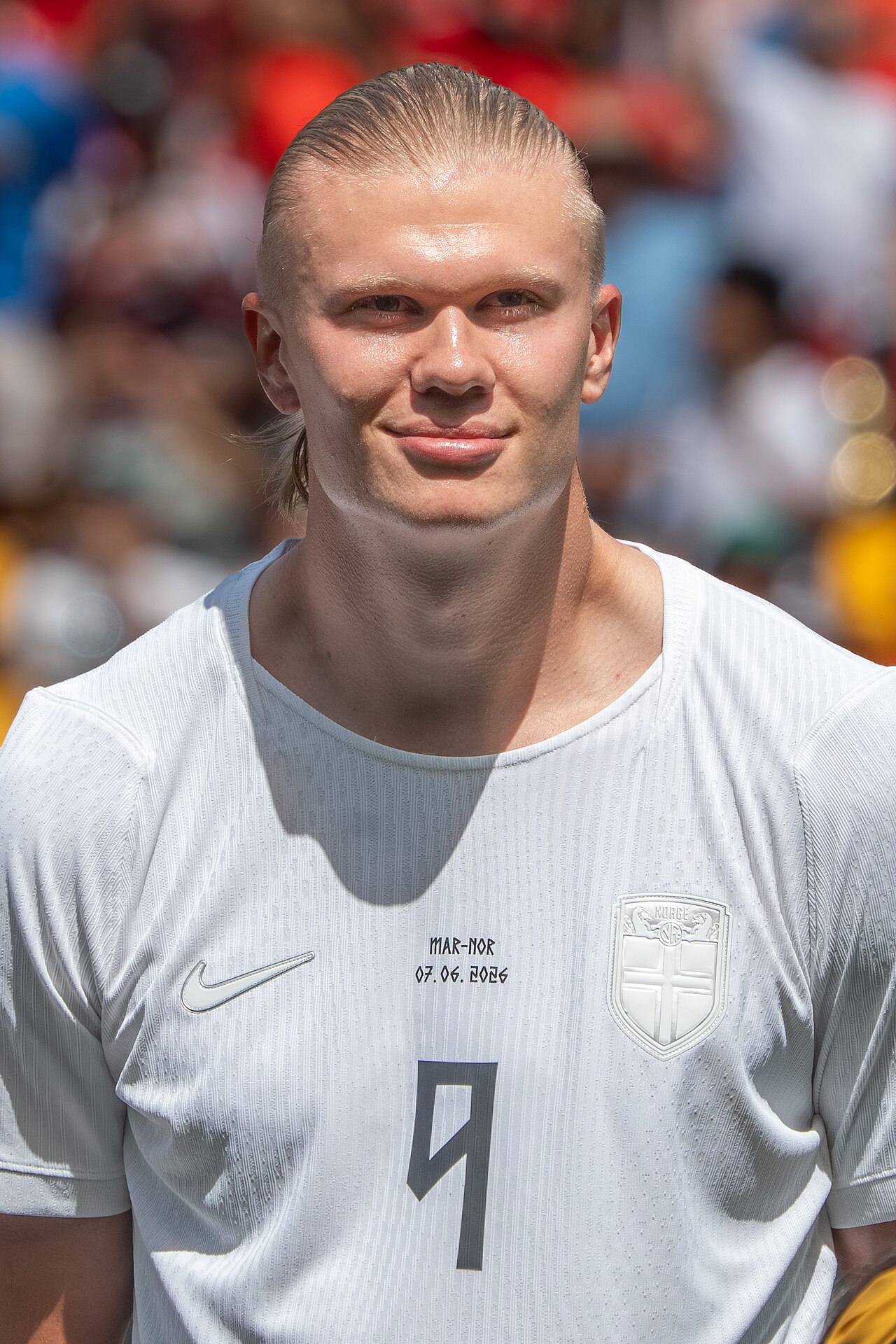 Erling Haaland im norwegischen Trikot während des WM-Qualifikationsspiels gegen Marokko am 7. Juni 2026.