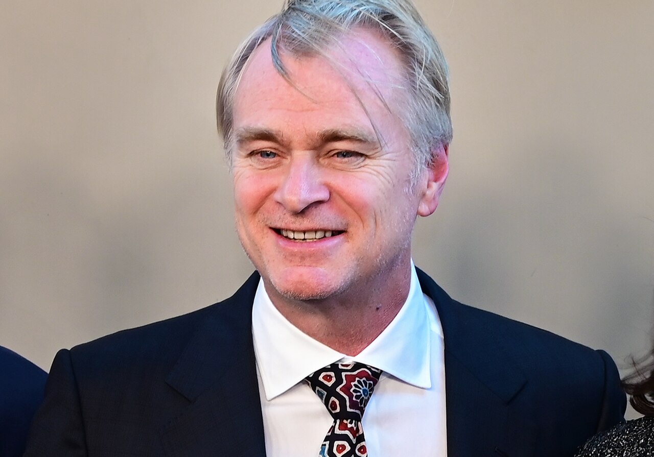 Christopher Nolan bei der New-York-Premiere von „The Odyssey“ am 14. Juli 2026, Bild auf IMAX-Format zugeschnitten