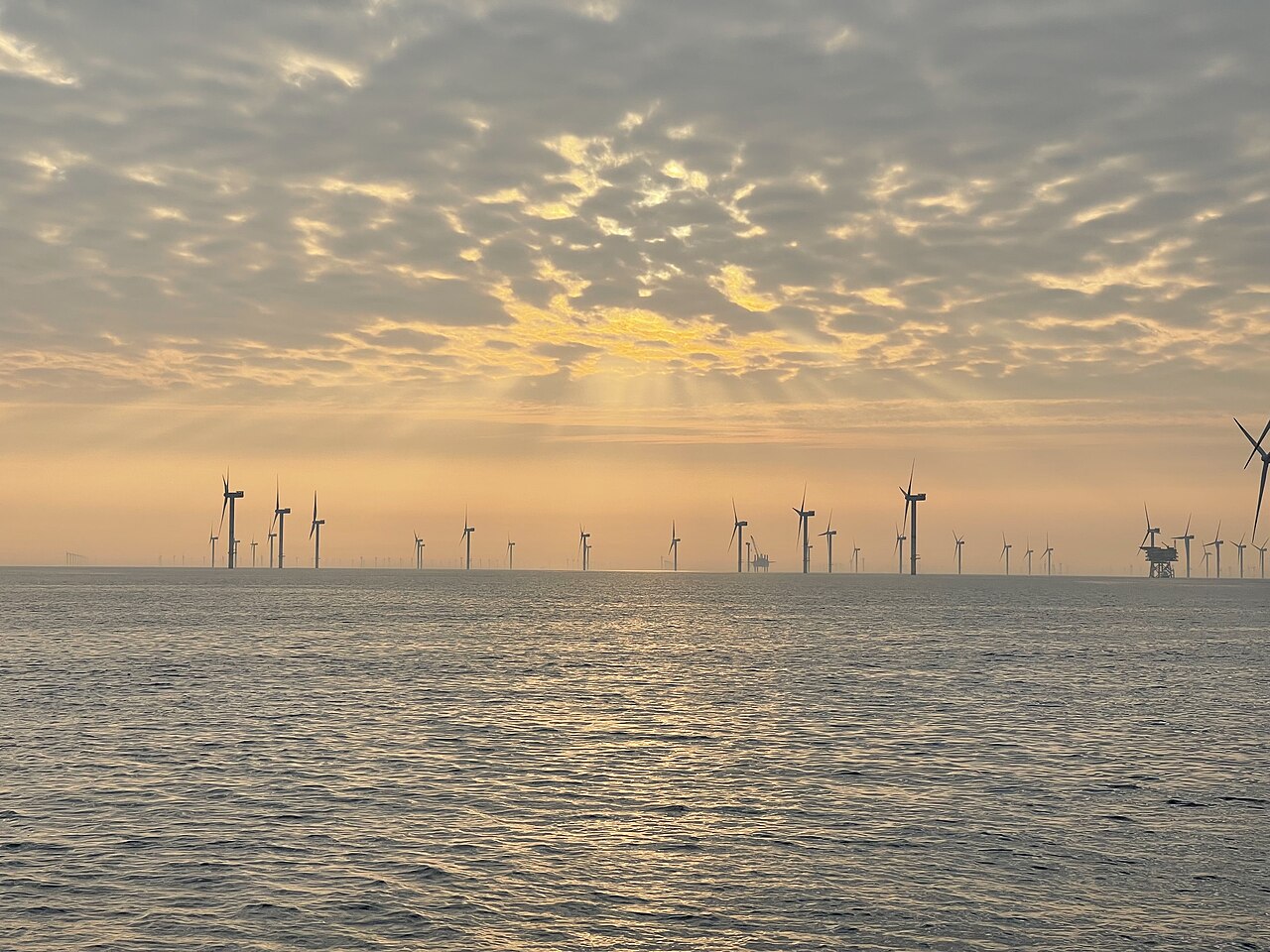 Offshore-Windpark Nordsee One in der deutschen Nordsee.