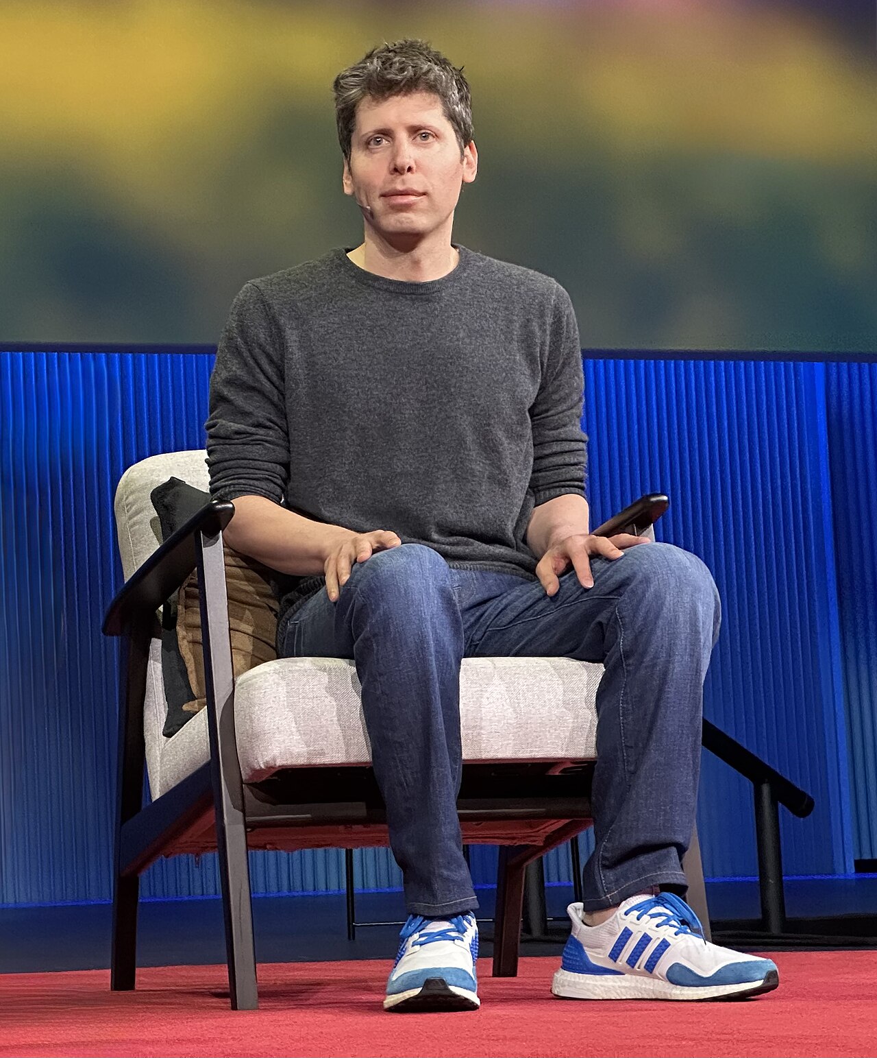 OpenAI-Chef Sam Altman bei einem TED-Vortrag im April 2025