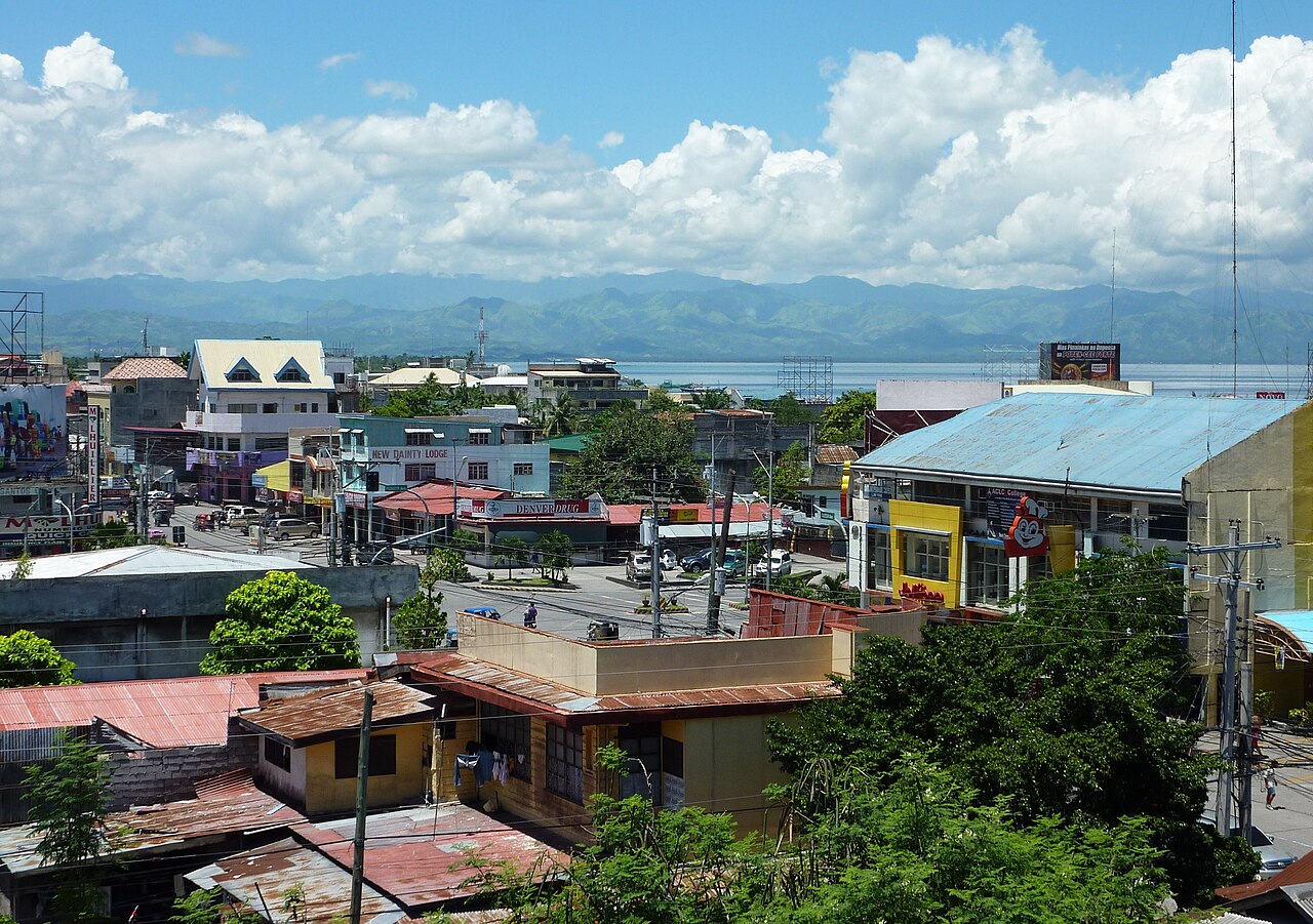 Blick auf General Santos City auf der südlichen Philippinen-Insel Mindanao.
