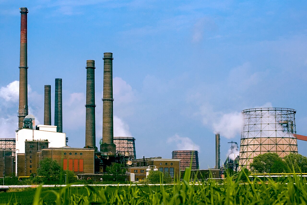 Das Stahlwerk der Salzgitter AG in Salzgitter, Niedersachsen.