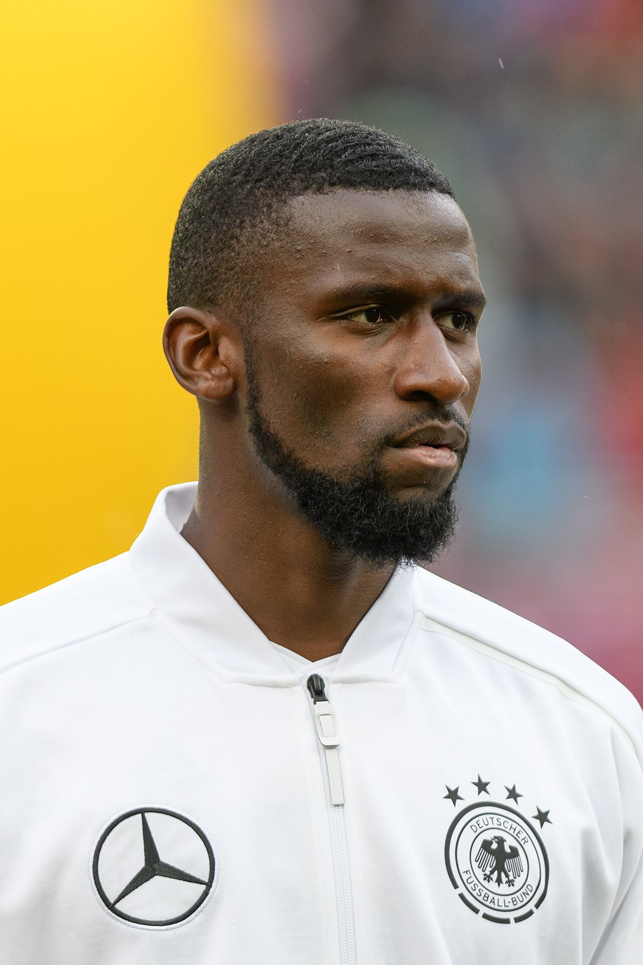 Antonio Rüdiger im DFB-Trikot bei einem Länderspiel gegen Österreich 2018