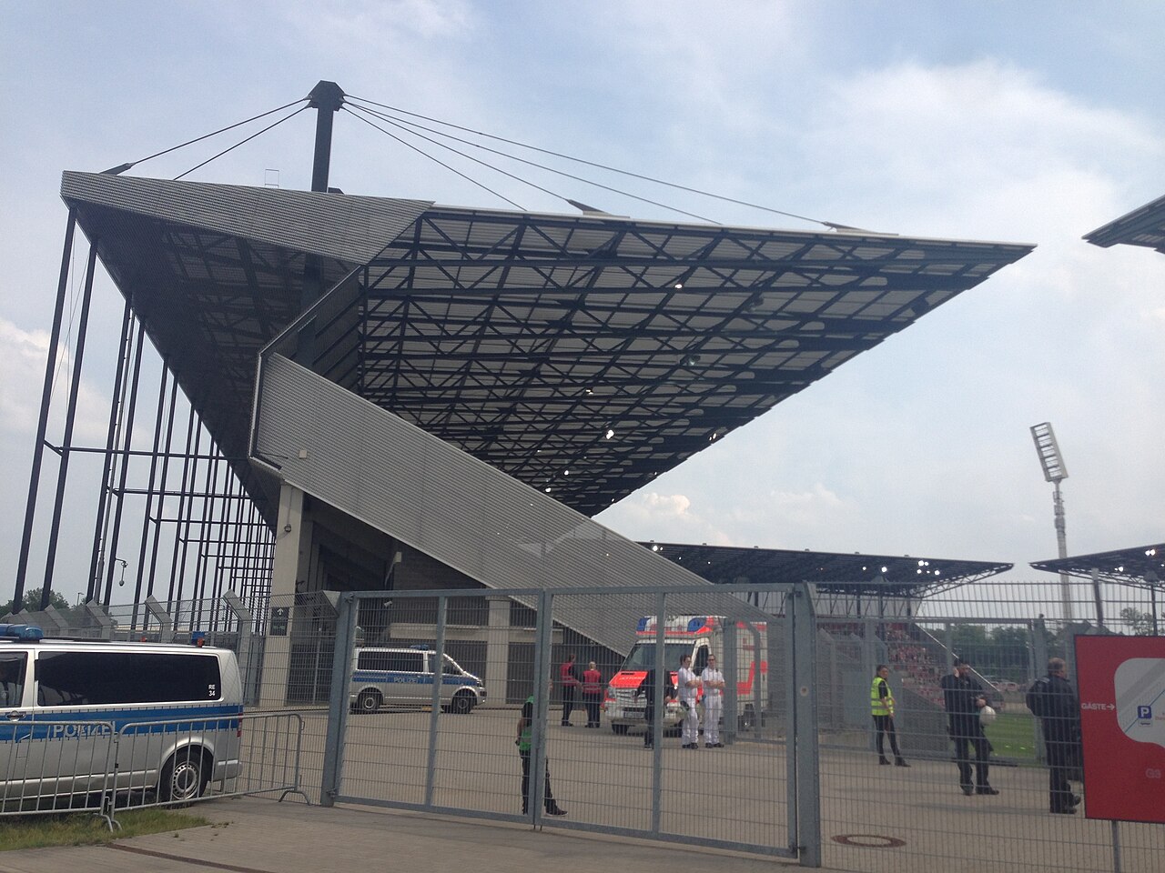 Stadion an der Hafenstraße in Essen, Heimstätte von Rot-Weiss Essen und Schauplatz des DFB-Pokal-Coups gegen den FC St. Pauli