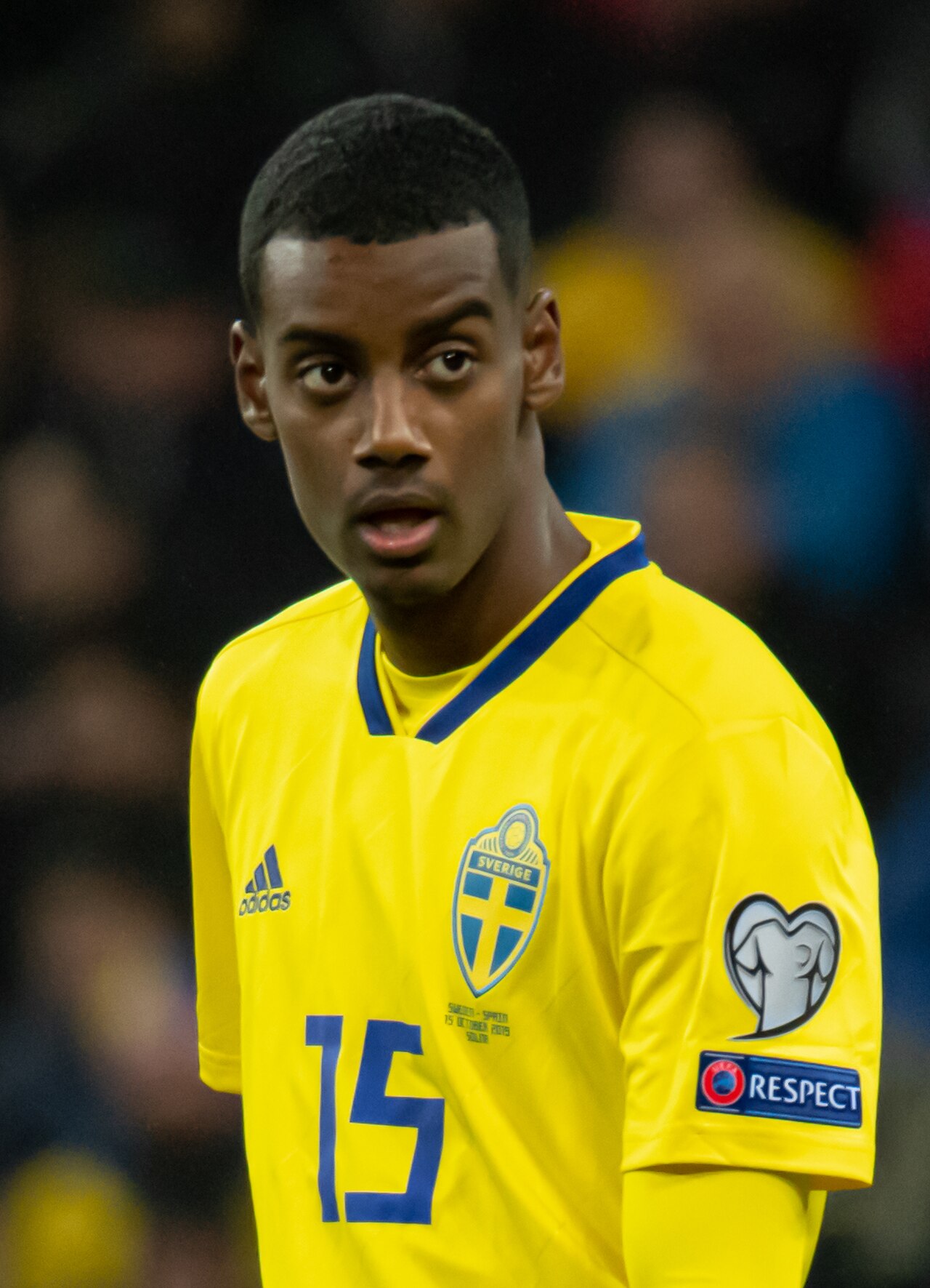 Alexander Isak im Trikot der schwedischen Nationalmannschaft.