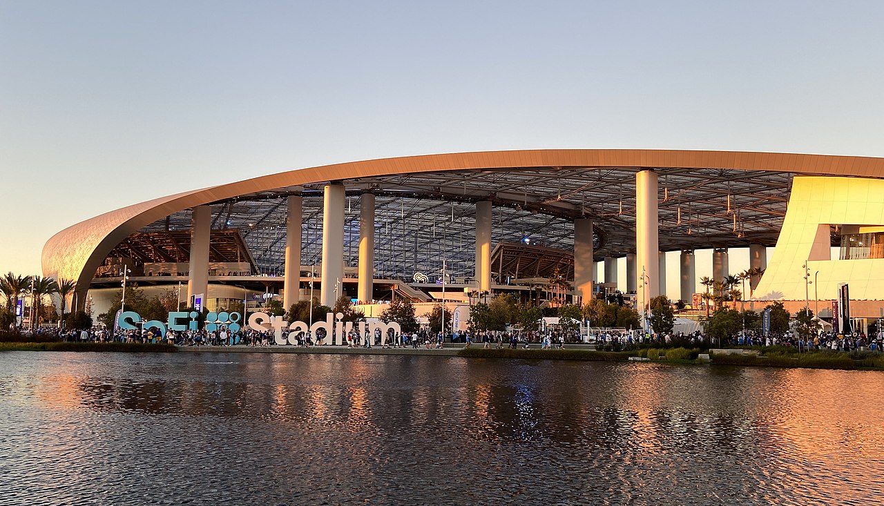 Das SoFi Stadium in Inglewood, Kalifornien, Schauplatz der US-Eröffnungsfeier zur Fußball-WM 2026.