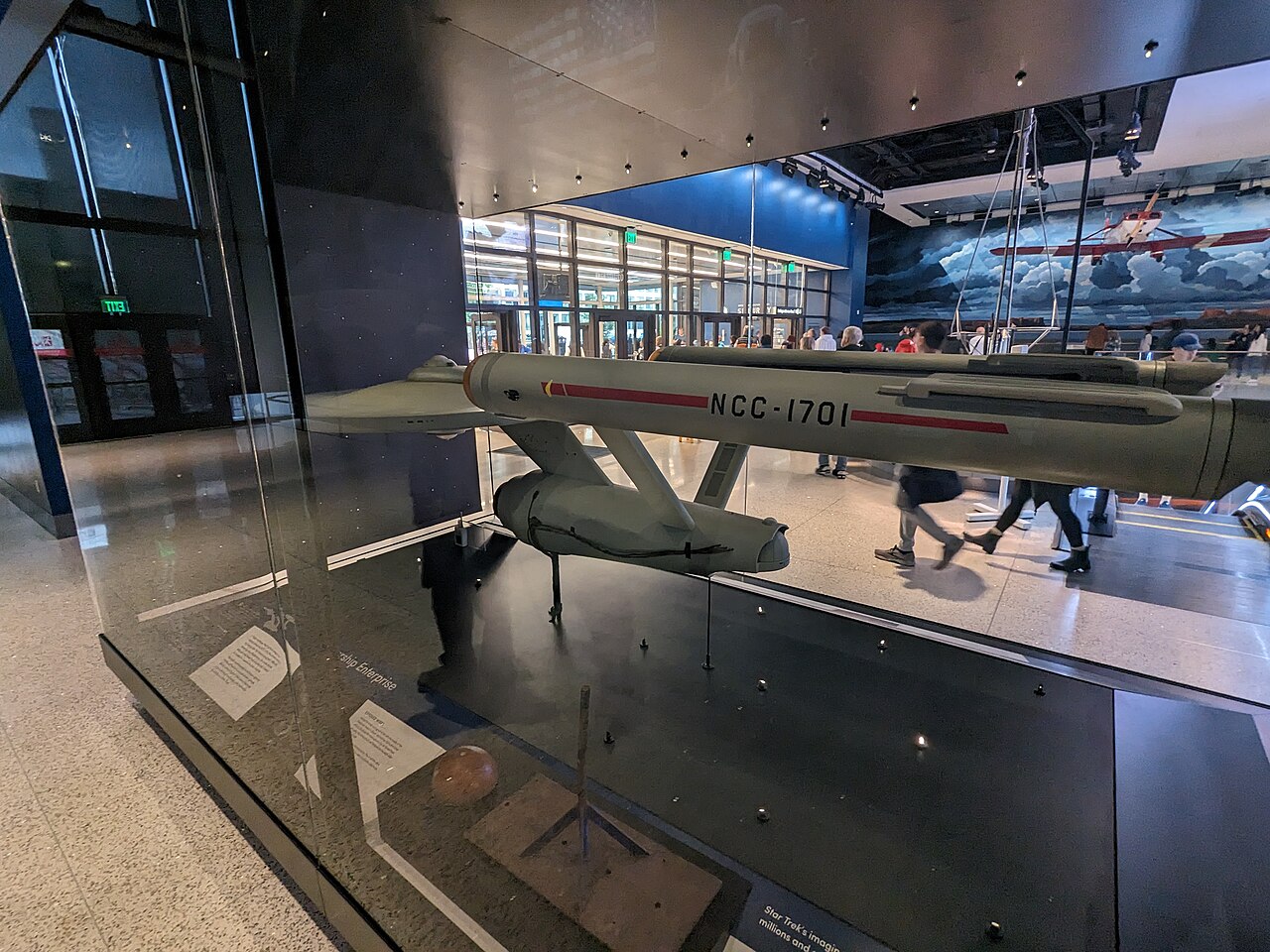 Original-Drehmodell der USS Enterprise NCC-1701 im Smithsonian National Air and Space Museum in Washington