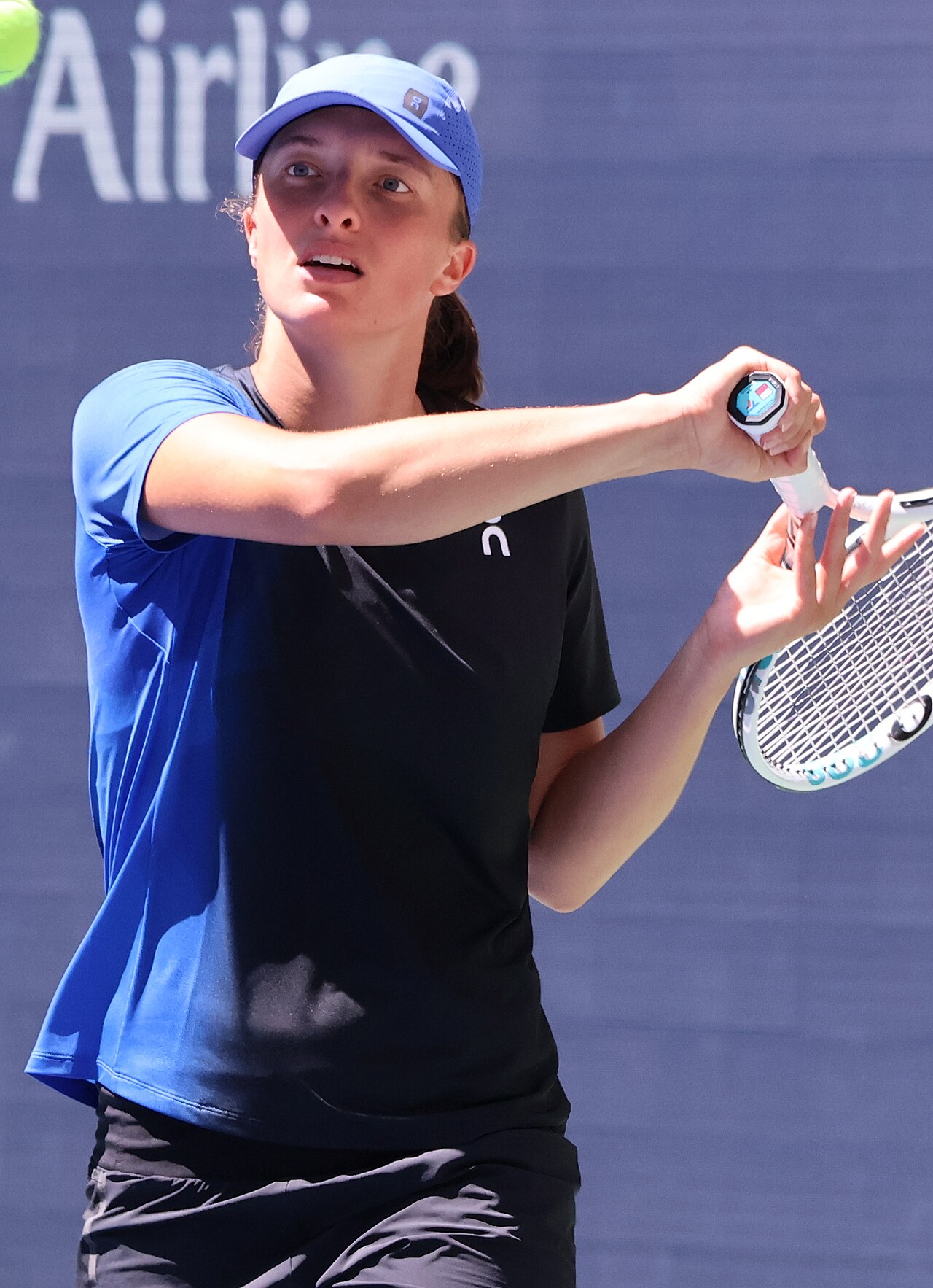 Iga Swiatek beim Training in New York, Sommer 2023