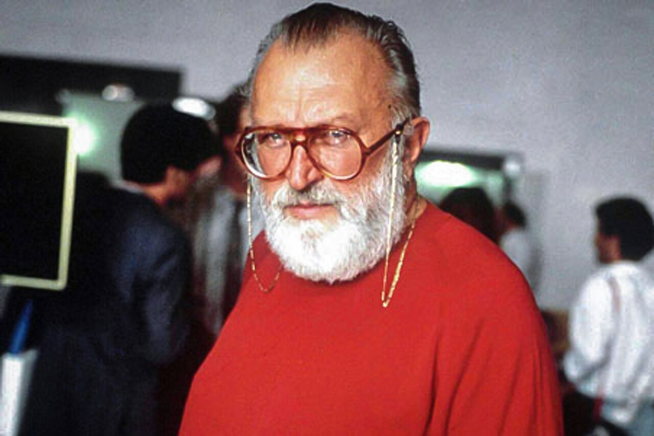 Sergio Leone, italienischer Regisseur und Erfinder des Italo-Westerns, Porträtaufnahme.
