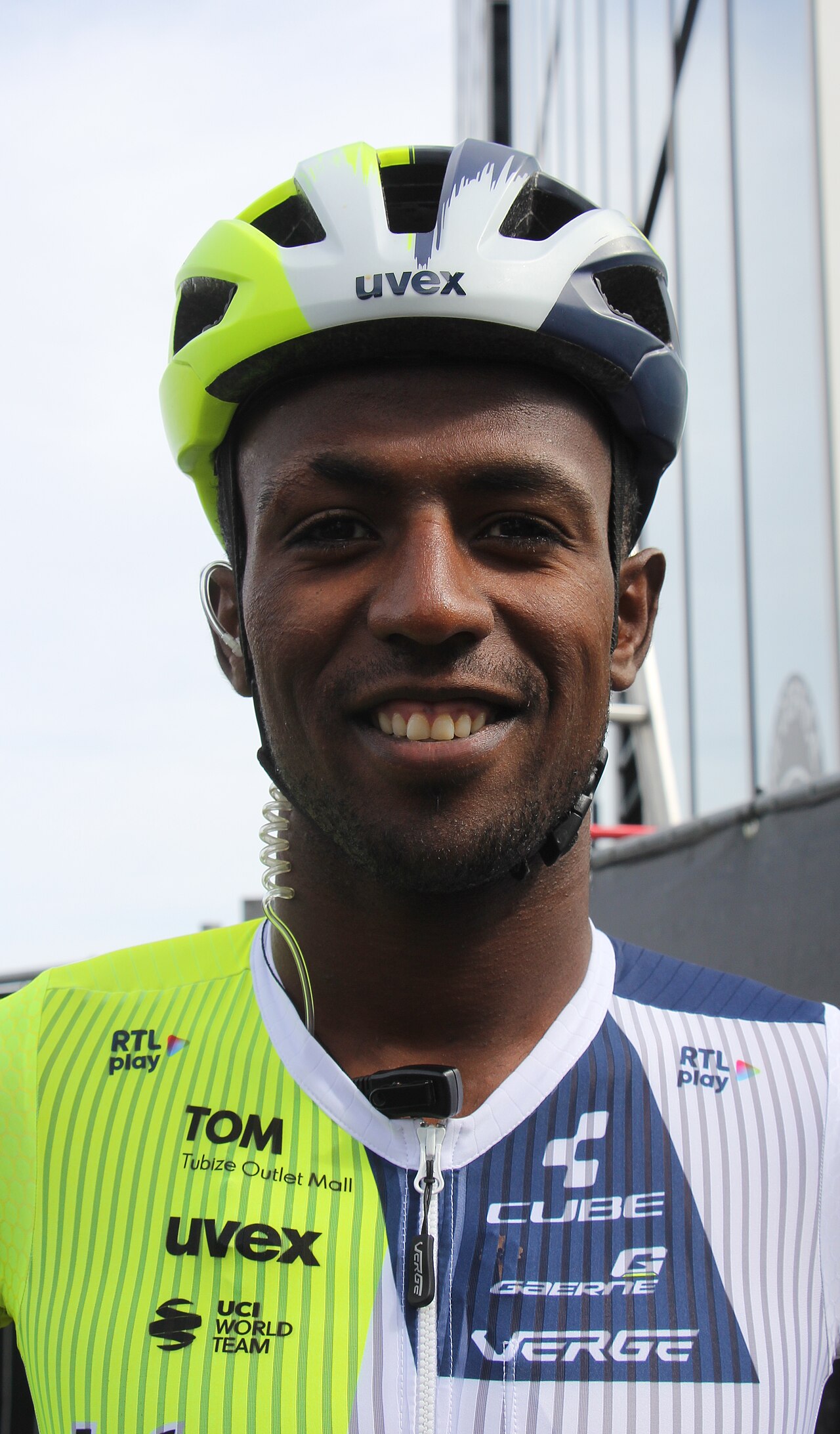 Biniam Girmay im Sprintfinish bei Rund um Köln 2024